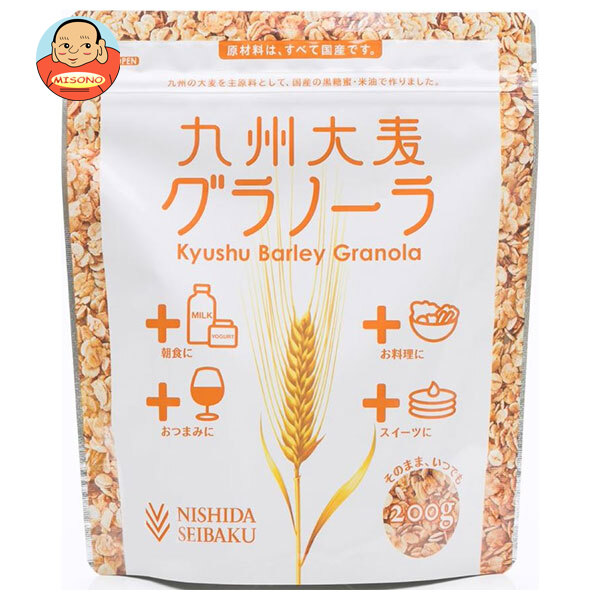 西田精麦 九州大麦グラノーラ 200g×12袋入