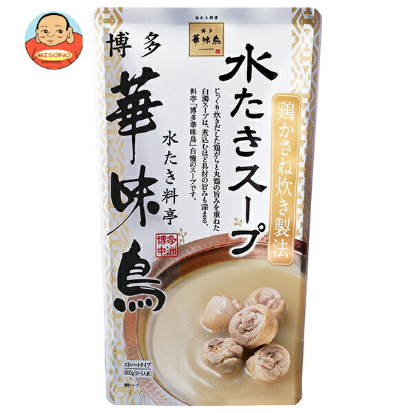 トリゼンフーズ 博多華味鳥 水たきスープ 600g×12袋入