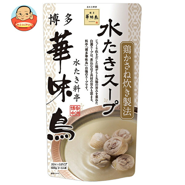トリゼンフーズ 博多華味鳥 水たきスープ 600g×12袋入