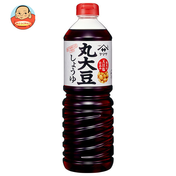 ヤマサ醤油 丸大豆しょうゆ 1Lペットボトル×6本入