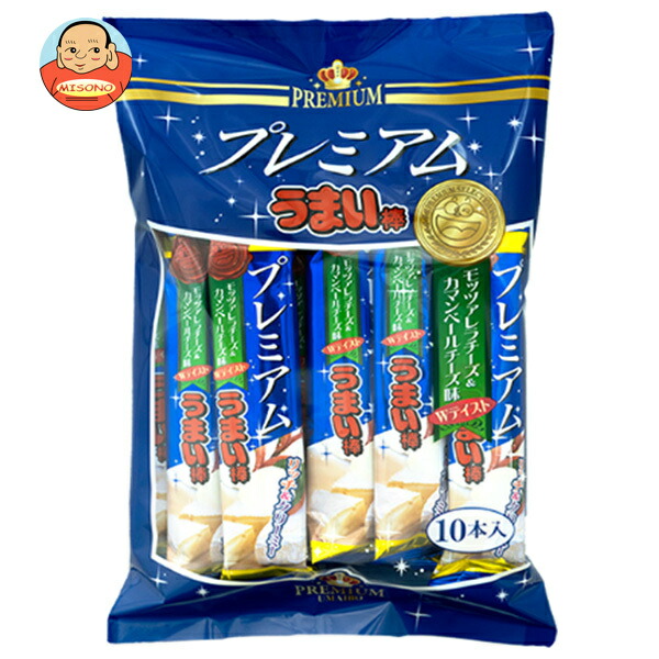 やおきん プレミアムうまい棒 モッツアレラ&カマンベール 90g(9g×10本)×12本入