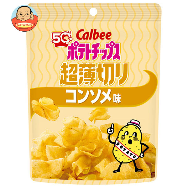 カルビー ポテトチップス 超薄切り コンソメ味 40g×12袋入