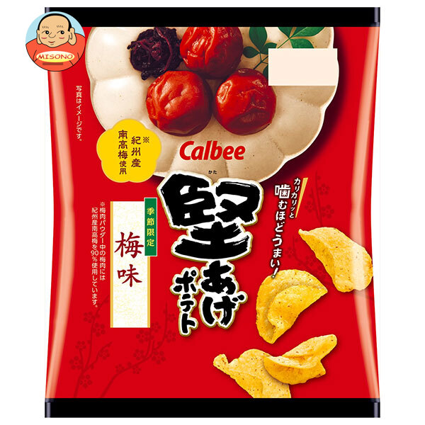 カルビー 堅あげ ポテト 梅味 60g×12袋入