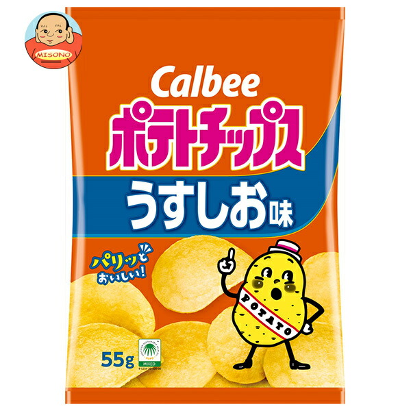 カルビー ポテトチップス うすしお味 55g×16袋入
