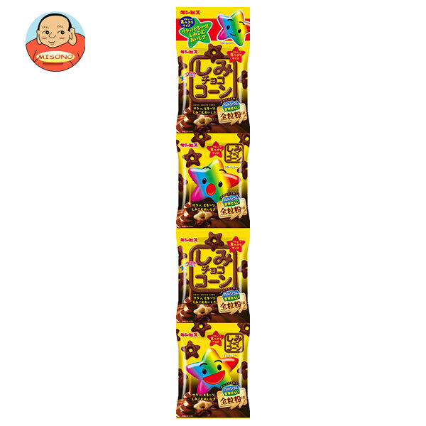 ギンビス しみチョココーン全粒粉4連 52g(13g×4)×12袋入