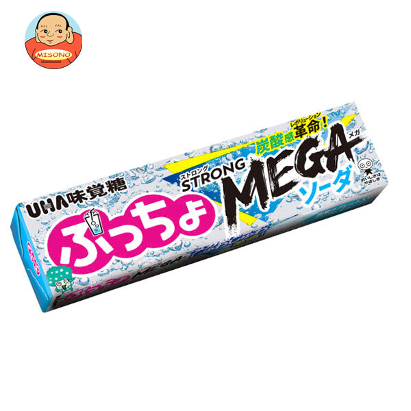 UHA味覚糖 ぷっちょスティック ストロングMEGAソーダ 10粒×10個入