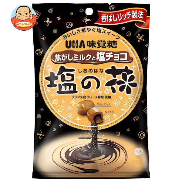 UHA味覚糖 塩の花 焦がしミルクと塩チョコ 71g×6袋入