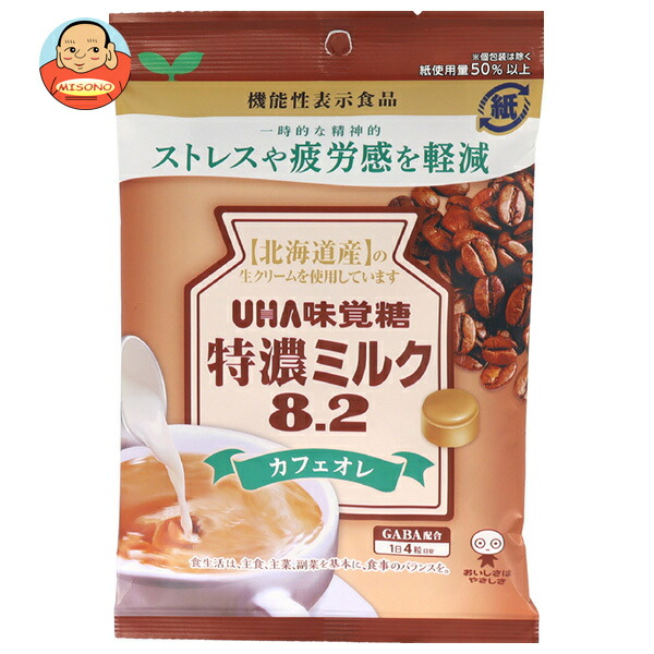 UHA味覚糖 特濃ミルク8.2 カフェオレ 93g×6袋入
