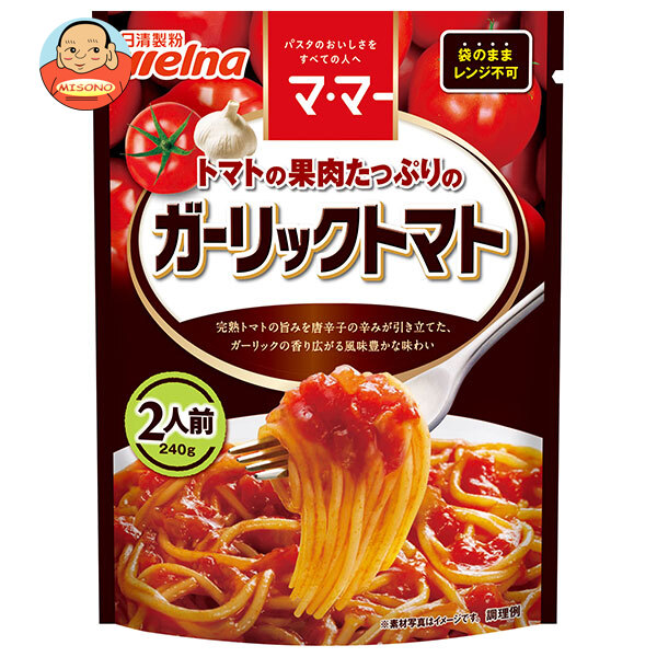 日清製粉ウェルナ マ マー トマトの果肉たっぷりのガーリックトマト 240g×6袋入