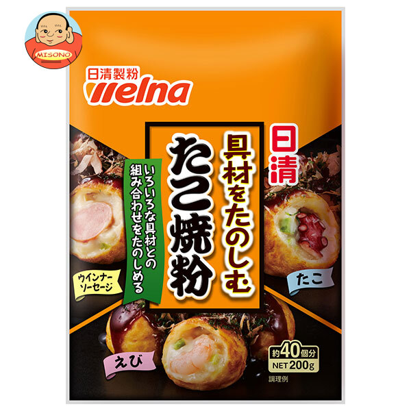 日清ウェルナ 具材をたのしむたこ焼粉 200g×30袋入