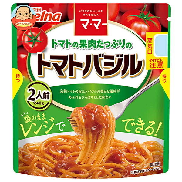 日清製粉ウェルナ マ マー トマトの果肉たっぷりの トマトバジル 240g×6袋入