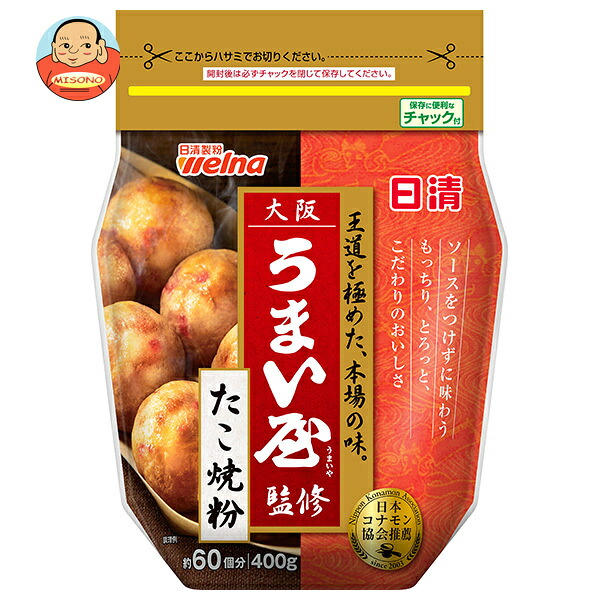 日清製粉ウェルナ 日清 大阪うまい屋監修 たこ焼粉 400g×12袋入