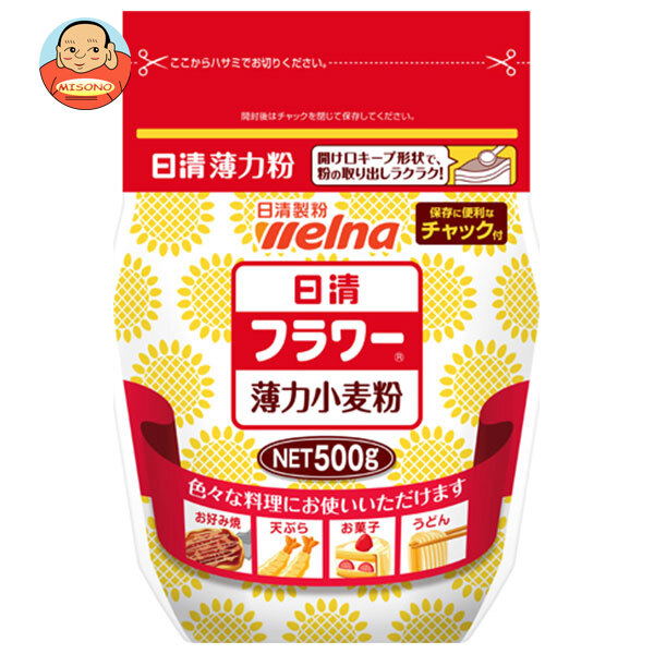 日清製粉ウェルナ 日清 フラワー チャック付 500g×12袋入