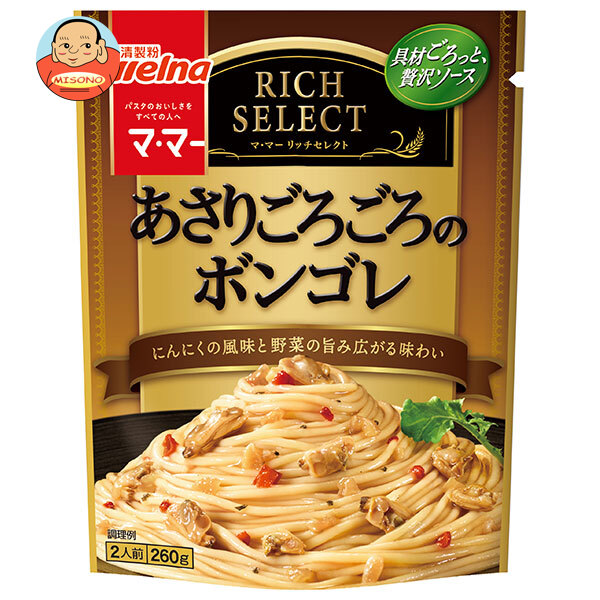 日清製粉ウェルナ マ マー リッチセレクト あさりごろごろのボンゴレ 260g×6袋入