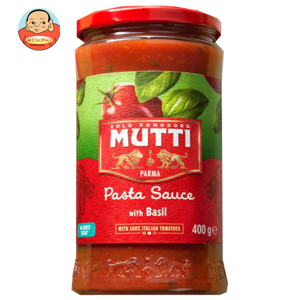 ムッティ パスタソース バジル&トマト 400g瓶×6個入