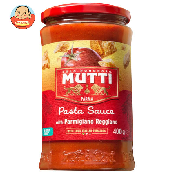 ムッティ パスタソース パルミジャーノ レッジャーノ&トマト 400g瓶×6個入