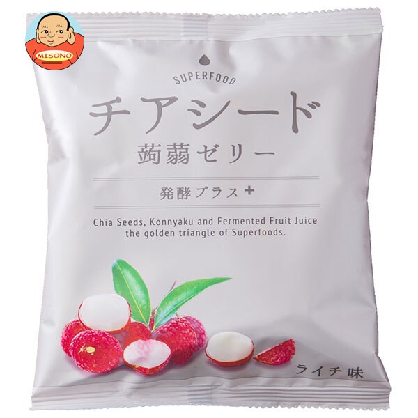 若翔 チアシード 蒟蒻ゼリー 発酵プラス ライチ 10個×12袋入｜ 送料別