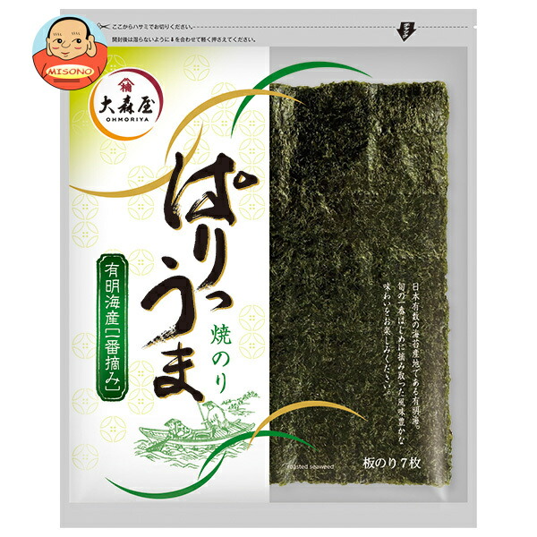 大森屋 ぱりうま焼のり 板のり7枚×5袋入