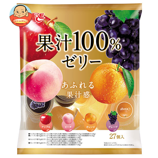 エースベーカリー 果汁100%ゼリー 27個×16袋入｜ 送料別