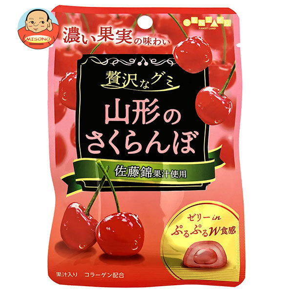 扇雀飴本舗 贅沢なグミ 山形のさくらんぼ 34g×6袋入