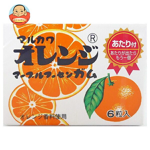 丸川製菓 オレンジ マーブルガム 6粒×36個入