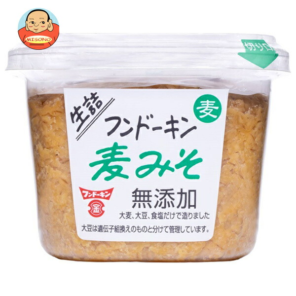 フンドーキン 生詰 麦みそ 無添加 500g×6個入