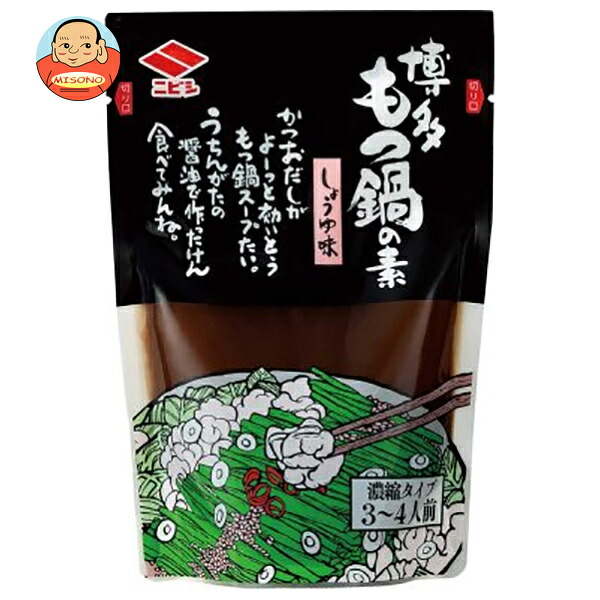 ニビシ醤油 博多もつ鍋の素 しょうゆ味 200g×12袋入