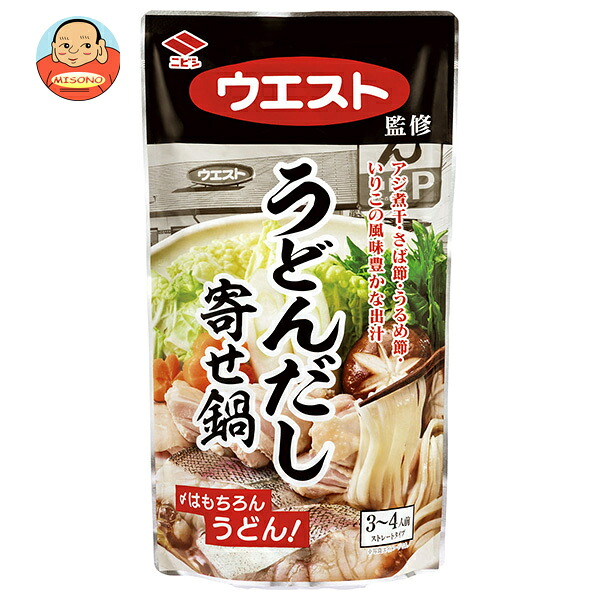 ニビシ醤油 ウエスト監修 うどんだし 寄せ鍋 720g×10袋入