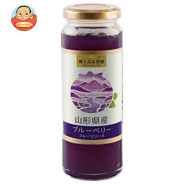 和歌山産業 山形県産ブルーベリー フルーツソース 210g×12本入
