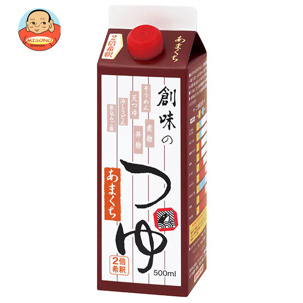 創味食品 創味のつゆ あまくち 500ml紙パック×6本入
