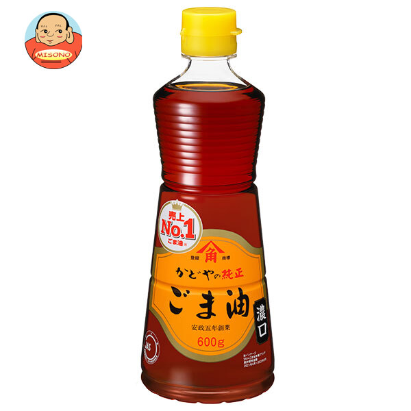 かどや製油 純正ごま油濃口 600g×12本入