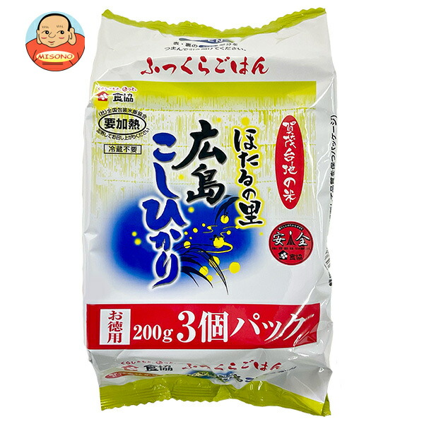 食協 無菌包装米飯 ほたるの里 広島こしひかり (200g×3p)×8個入