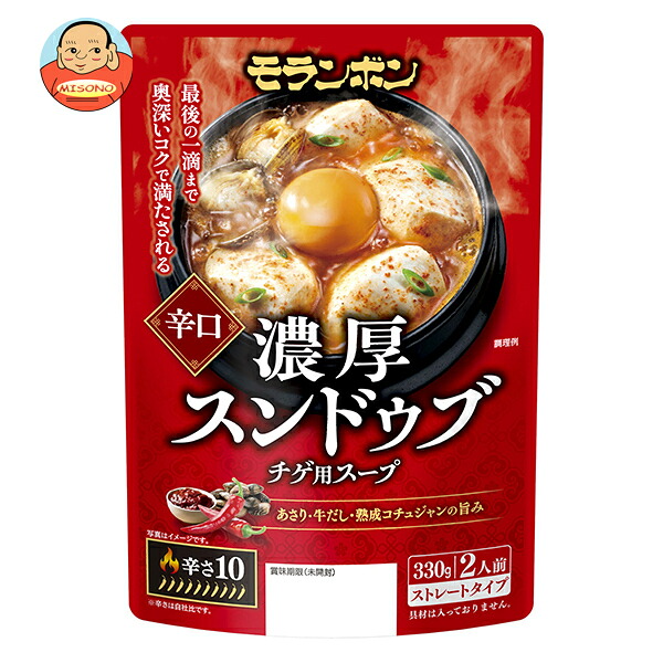 モランボン スンドゥブチゲ用スープ 濃厚辛口 330g×10袋入