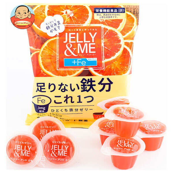 北辰フーズ JELLY&ME(ジェリーアンドミー) 鉄分プラス ブラッドオレンジゼリー (21g×7個)×12個入