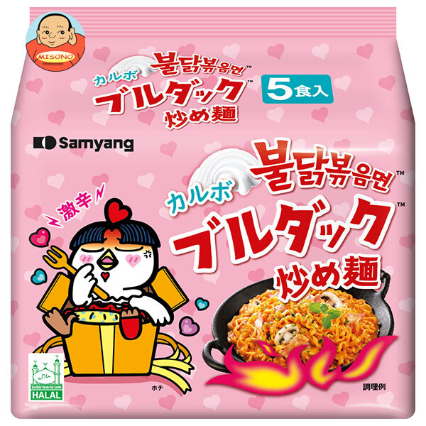 三養ジャパン カルボナーラ ブルダック 炒め麺 (130gx5P)×8個入