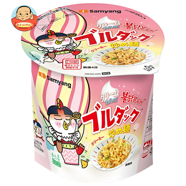 三養ジャパン クリームカルボナーラ ブルダック炒め麺 カップ 80g×15個入