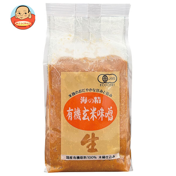 海の精 国産 有機 玄米味噌 1kg×1袋入