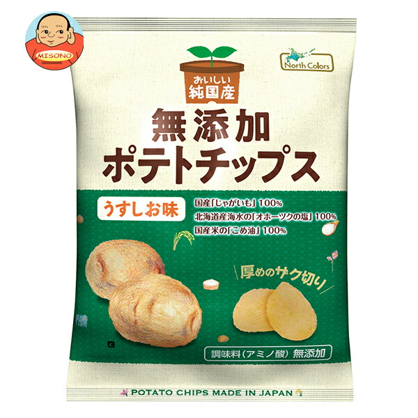 ノースカラーズ 純国産 ポテトチップス うすしお味 55g×12袋入