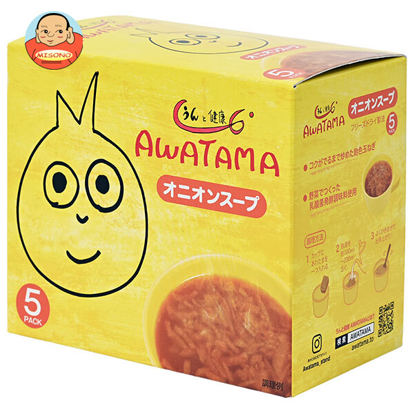 コスモス食品 AWATAMA(あわたま) オニオンスープ 5食入 54.5g×4個入