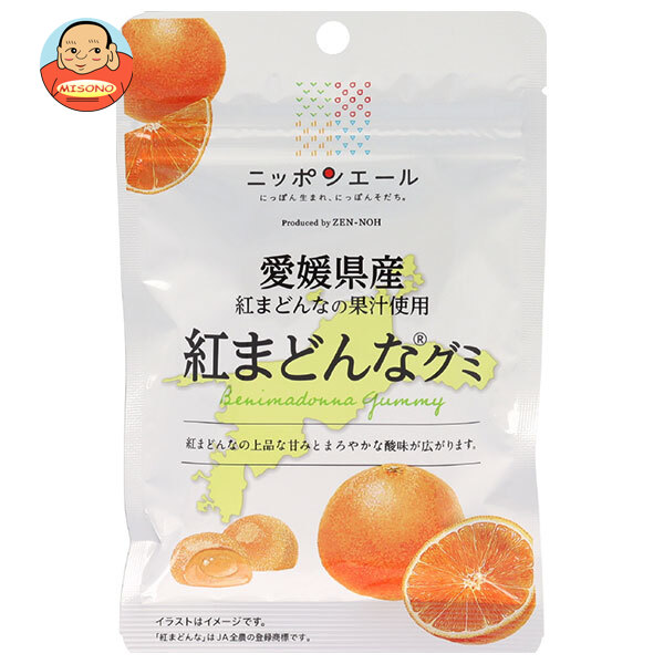 JA全農 ニッポンエール 愛媛県産紅まどんな グミ 40g×10袋入