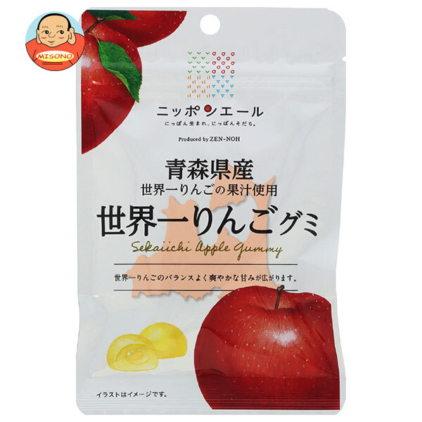 JA全農 ニッポンエール 青森県産世界一りんご グミ 40g×10袋入
