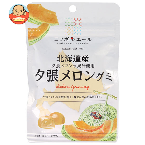 JA全農 ニッポンエール 北海道産夕張メロン グミ 40g×10袋入
