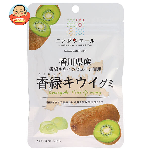 JA全農 ニッポンエール 香川県香緑キウイ グミ 40g×10袋入