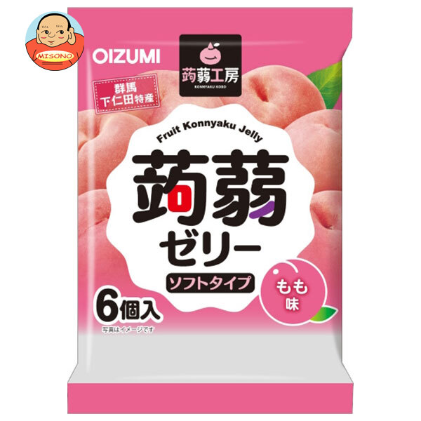オーイズミ下仁田 蒟蒻工房 蒟蒻ゼリー もも味 6個入×16袋入