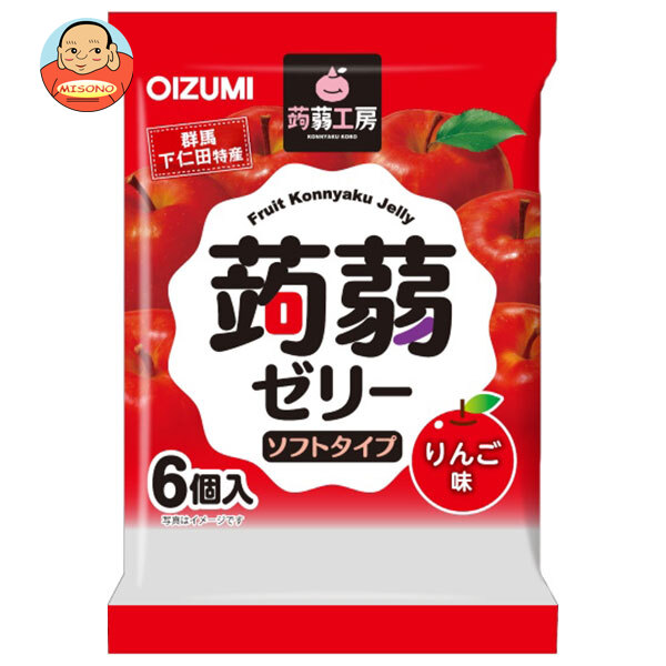 オーイズミ下仁田 蒟蒻工房 蒟蒻ゼリー りんご味 6個入×16袋入