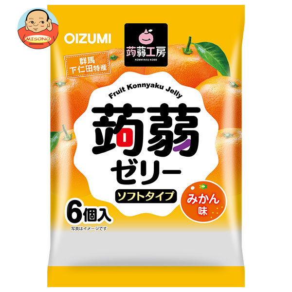オーイズミ下仁田 蒟蒻工房 蒟蒻ゼリー みかん味 6個入×16袋入