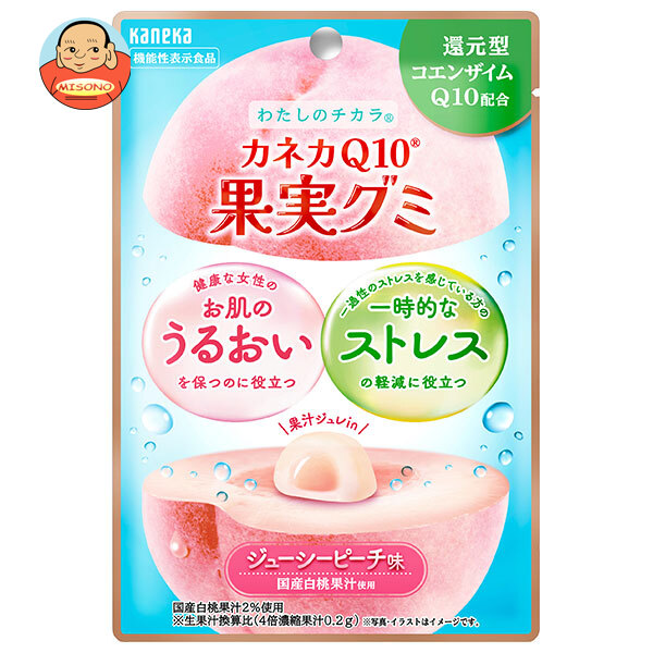 カネカ食品 カネカQ10果実グミ ジューシーピーチ味 40g×10袋入