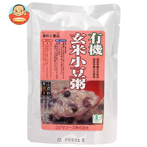 コジマフーズ 有機 玄米小豆粥 200gパウチ×20袋入