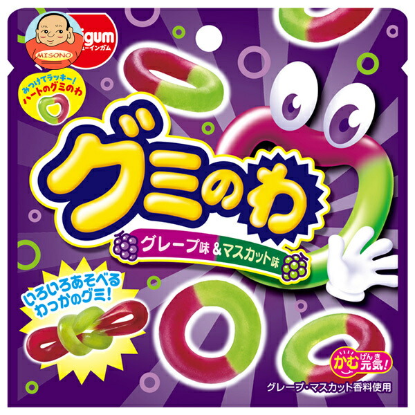 明治チューインガム グミのわ グレープ味&マスカット味 22g×12袋入