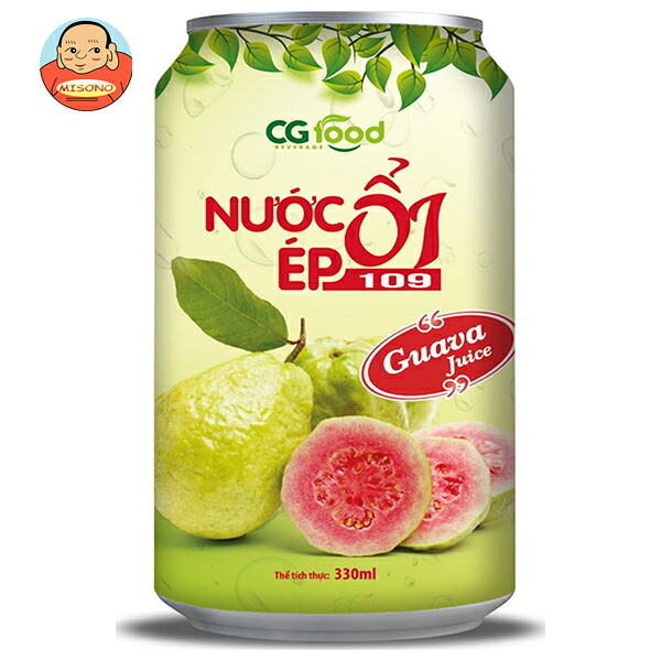 CGFOOD グァバ果汁入り飲料 330ml缶×24本入